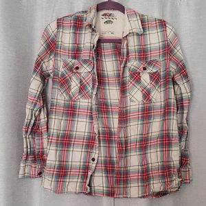 Vans Plaid Button Up Shirt - Women's S or Boy's XL